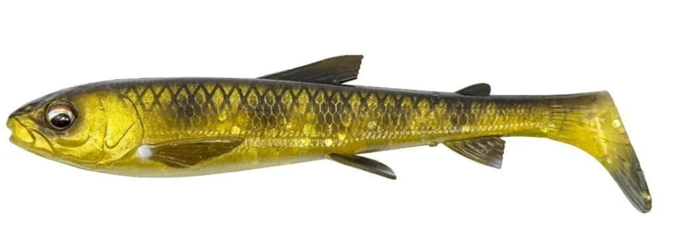Guma SG 3D Whitefish Shad 12cm / 14g - Black Gold Glitter Premium
