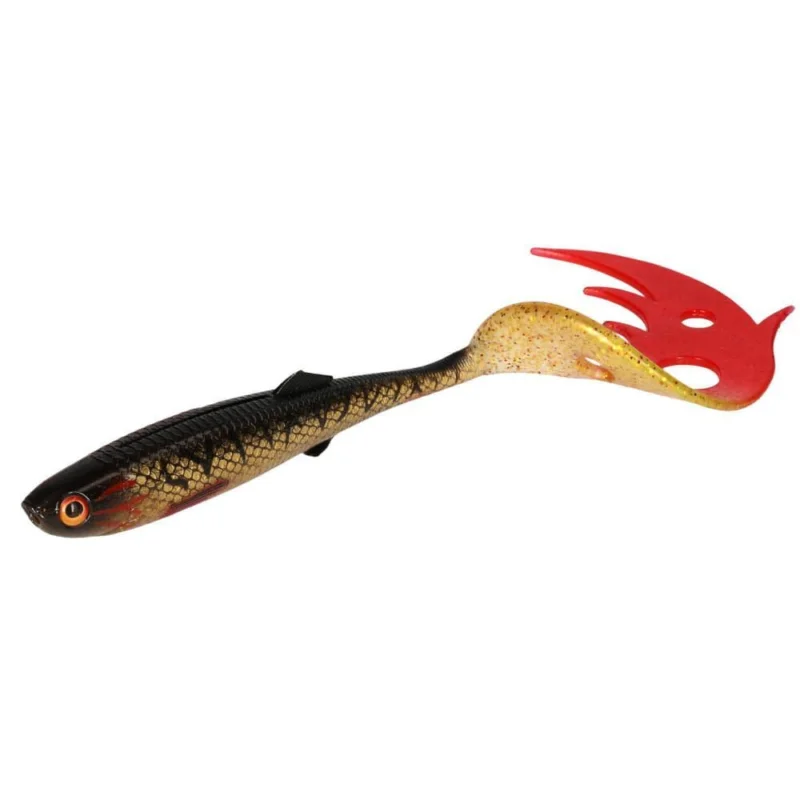 Guma Mikado Sicario Pike Tail 10.5cm - SB / Spotted Bullhead Zamów dziś
