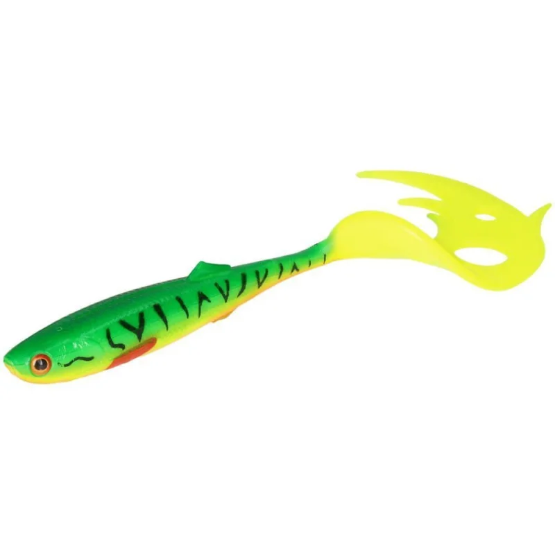 Guma Mikado Sicario Pike Tail 8.5cm - FT / Fire Tiger Taniej