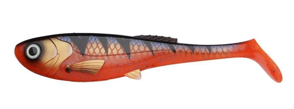 Gumy Abu Garcia Beast Slim PaddleTail 21cm/94g Red Tiger 4szt. Okazja