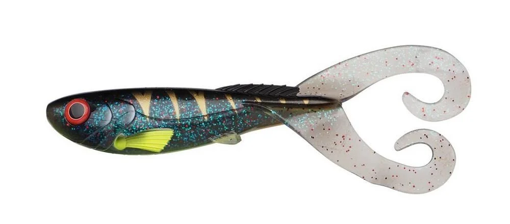 Premium Gumy Abu Garcia Beast TwinTail 21cm/74g Shadow Tiger 4szt.