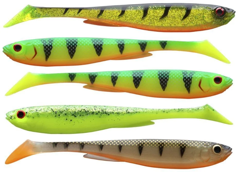 Zestaw gum Daiwa Prorex Slim Shady Flash 5szt 7,5cm Promocja