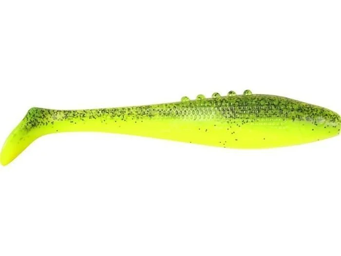 Premium Guma Dragon Lunatic Pro 10cm Super Yellow Clear Black Glitter 3szt