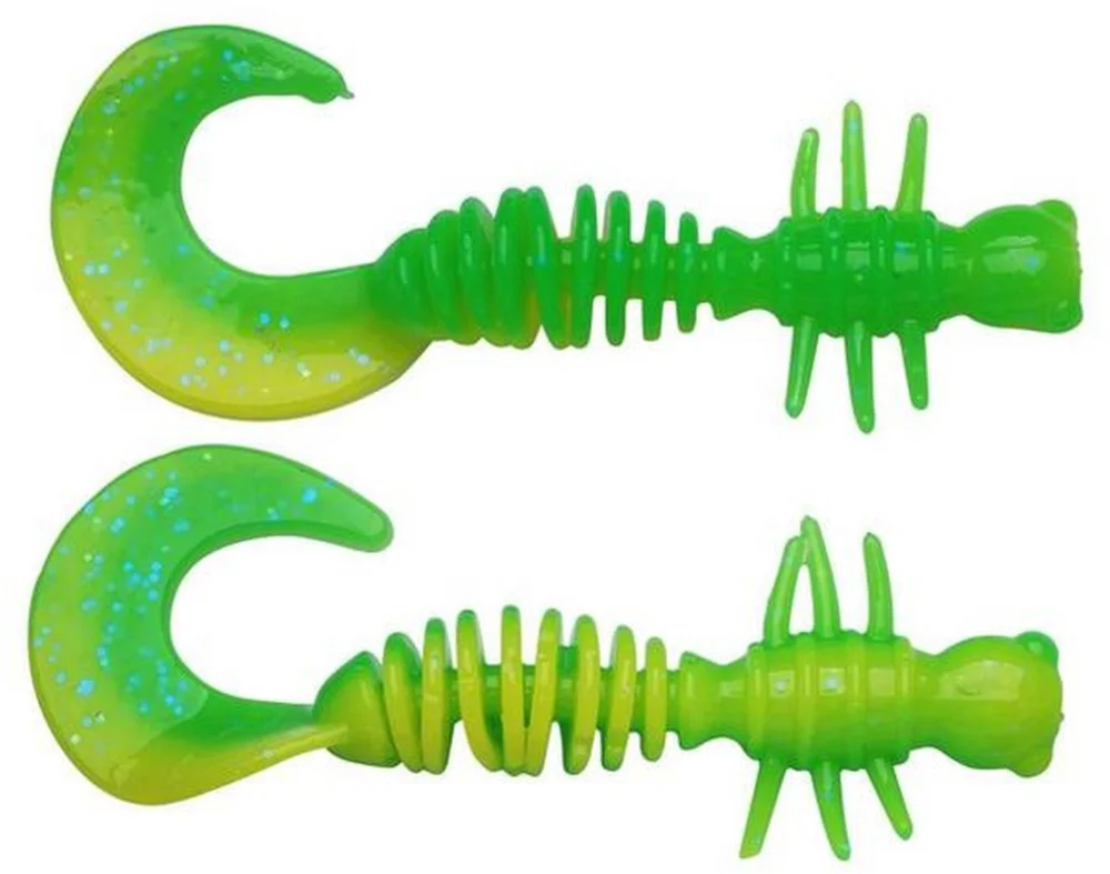 Guma Berkley Power Curly 55mm Sprng Grn/Snsne Ylw Nie przegap