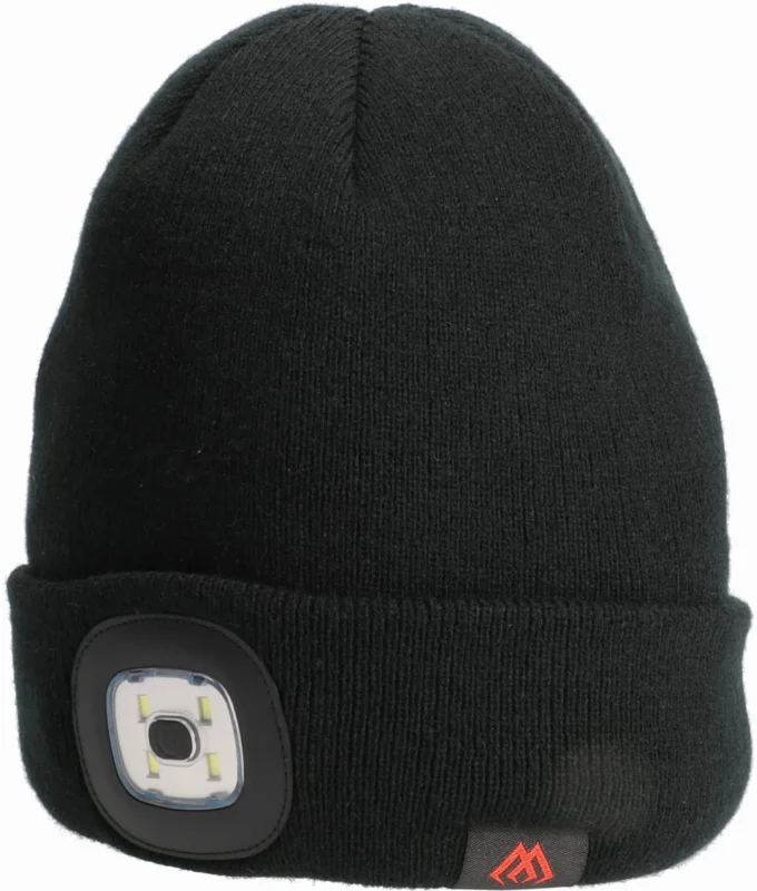 Darmowa dostawa Czapka Zimowa Mikado - LED - BEANIE - CZARNA