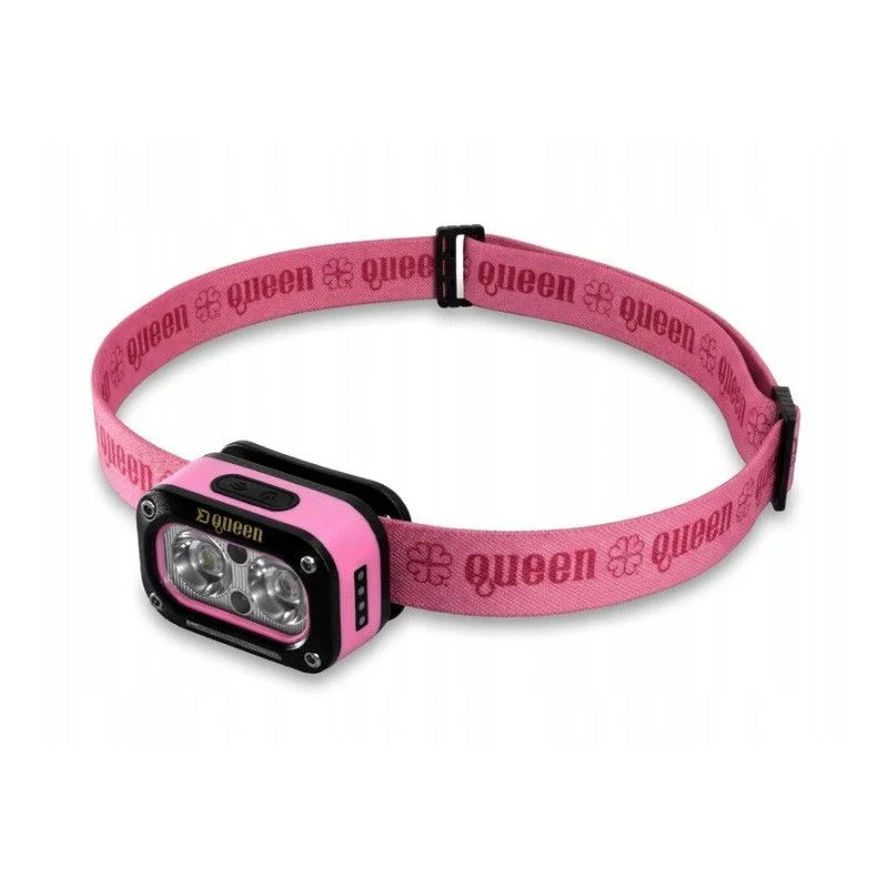 Latarka Czołowa Delphin Queen 3W/115lm 1200mAh Różowa Obniżka ceny