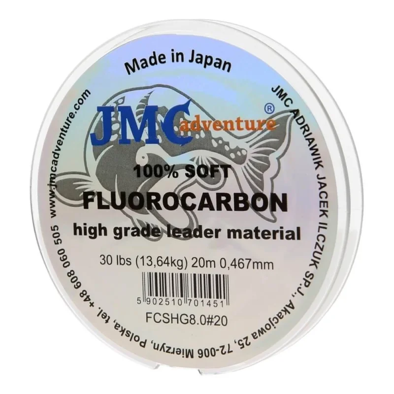 Szybka wysyłka JMC FLUOROCARBON 30 LBS (13,64KG) 20M, 0.467MM