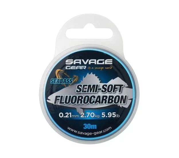 Tani SAVAGE GEAR SEMI-SOFT FLUOROCARBON SEABASS 0,21mm/30m