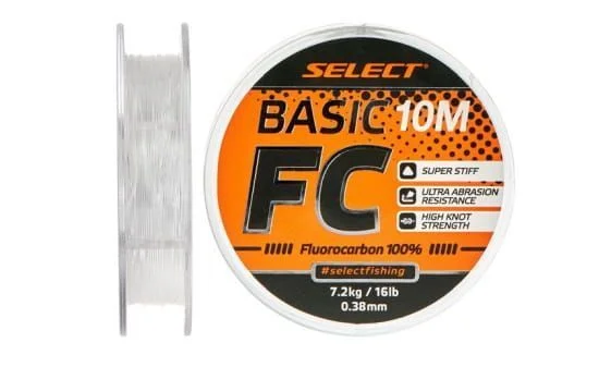 Fluorocarbon Select Basic FC - 10m/0.28mm - 10lb/4.3kg Nowość