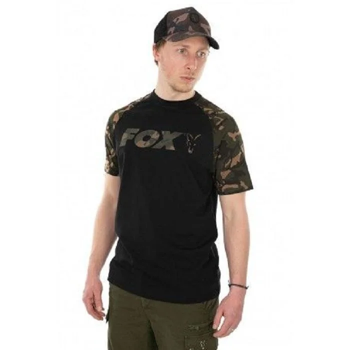 T-Shirt Fox Black/Camo Reglan Rozm. XXL Hit cenowy