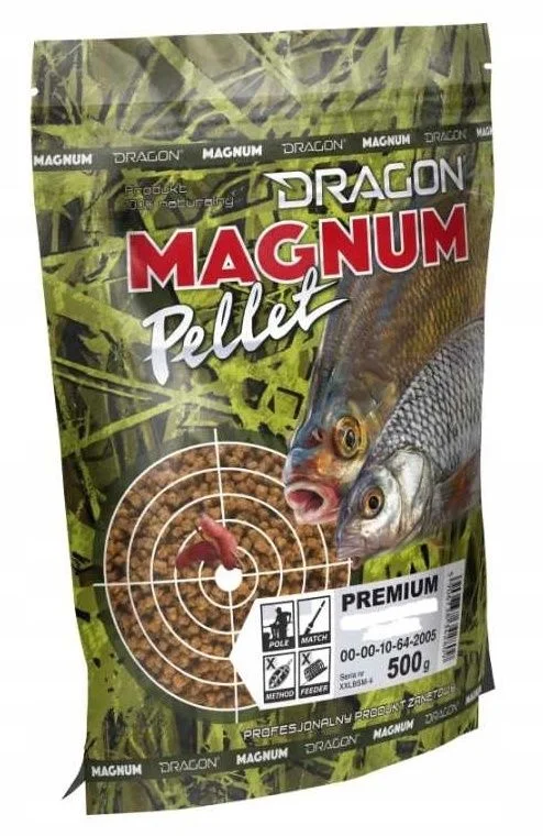 Oferta limitowana Pellet Dragon Magnum Premium 2 mm Squid/Octopus Zielony 0.5 kg