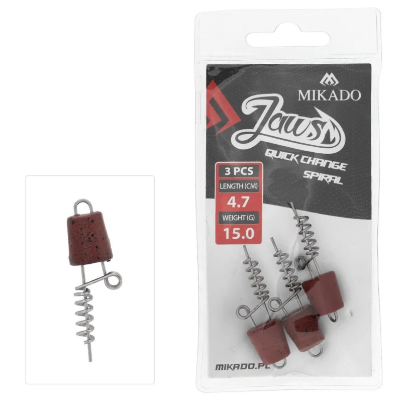 Hit sprzedaży Wkręty Mikado Jaws Quick Change Spiral 4.7cm 15g 3szt.