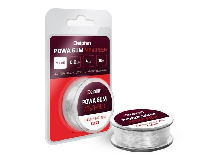 Popularny Guma Delphin POWA GUM Przezroczysta 0,8mm / 6kg