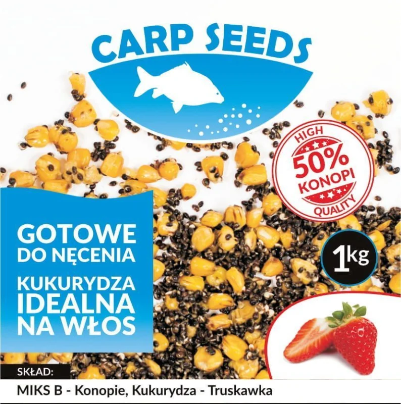 Ziarna Carp Seeds Miks B Truskawka – 1 kg Szybka dostawa