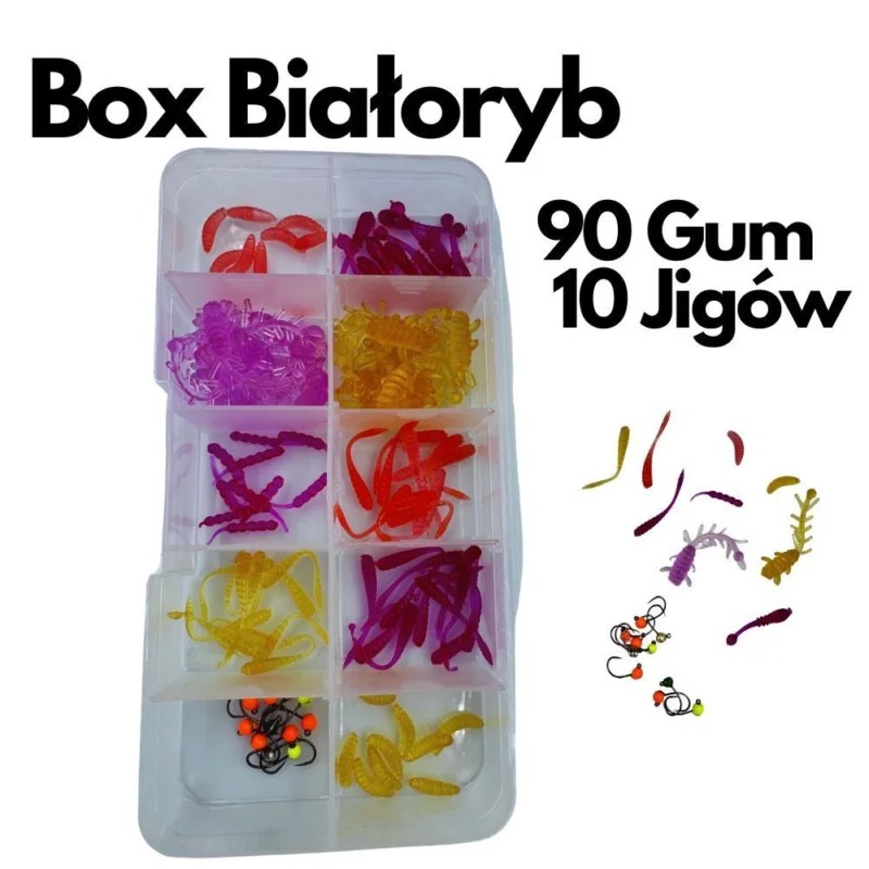 Tylko dziś Box Białoryb 90 Gum 10 Jig