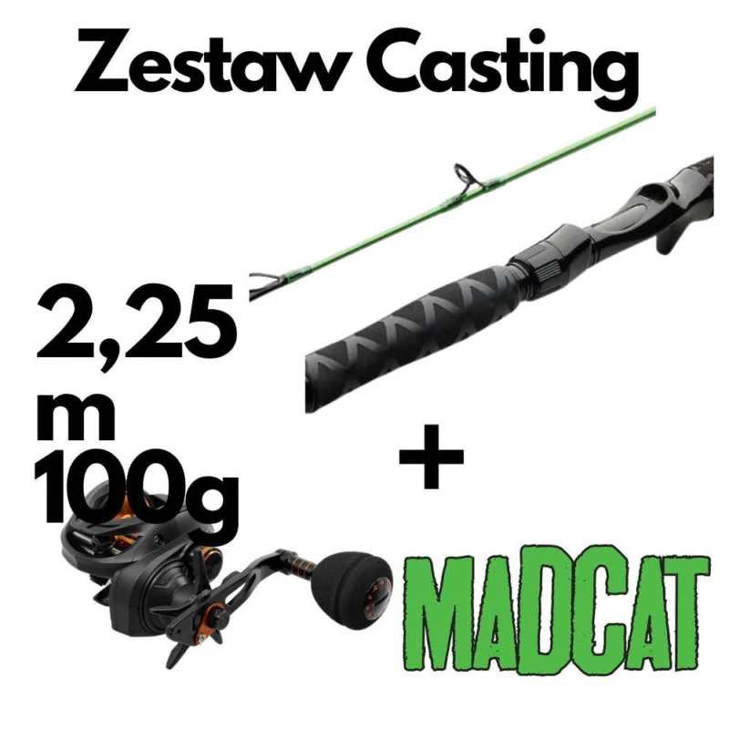 Hit cenowy Zestaw Castingowy MadCat 2,25cm 100g + Delphin RUNIX
