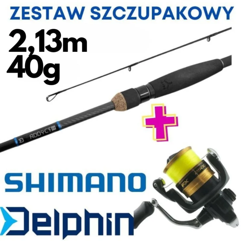 Zestaw Szczupakowy Delphin ADDYCT 2,13cm 40g+Shimano FX FC C4000 + żyłka Kup teraz