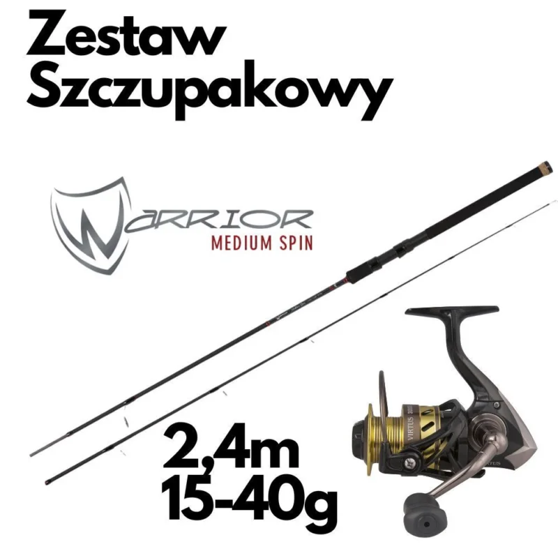 Zestaw Szczupakowy Fox Rage Warrior 2.4m40g+ Ryobi Virtus Łatwy zwrot