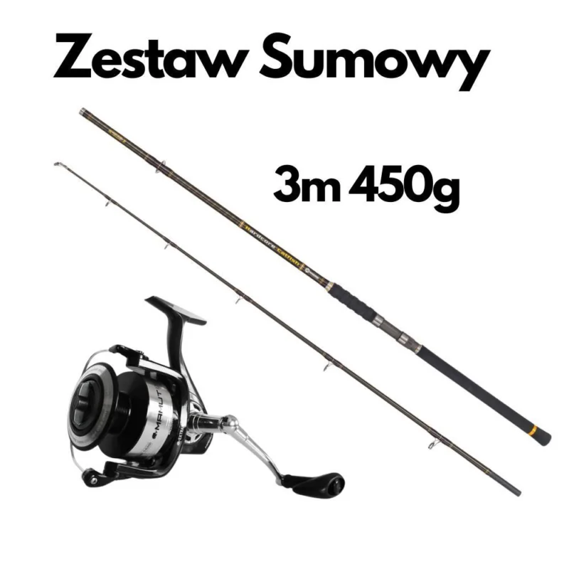 Zestaw Sumowy Catfish 300cm150-450g + Mamut 10000 Taniej