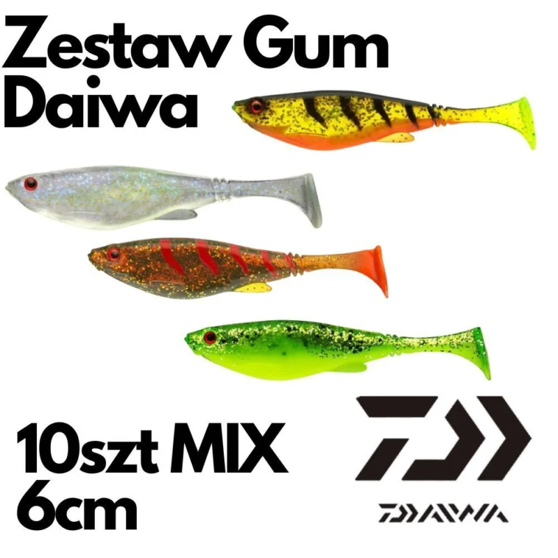 Zniżka Zestaw Gum Okoniowych Daiwa PX Belly Shad 6cm - 10szt.