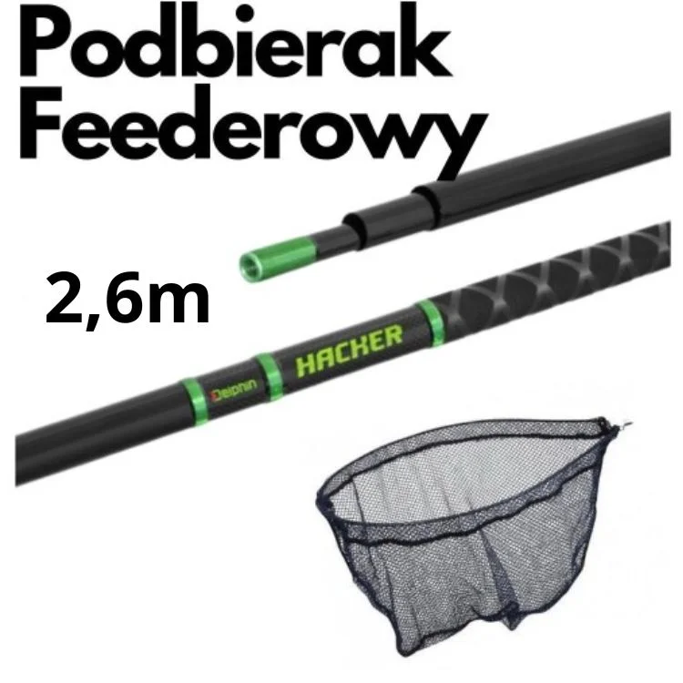 Podbierak Feederowy Kosz 40cm + Sztyca 260cm Bezpieczne zakupy