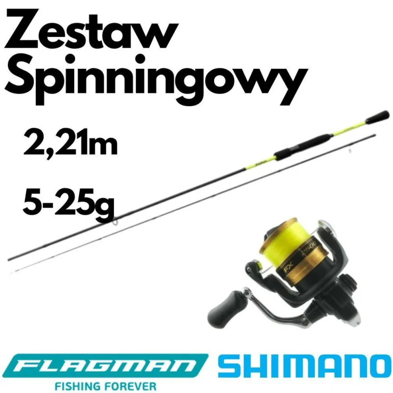 Uniwersalny Zestaw Spinningowy Bonus 2,21m 5-25g Ostatnia szansa