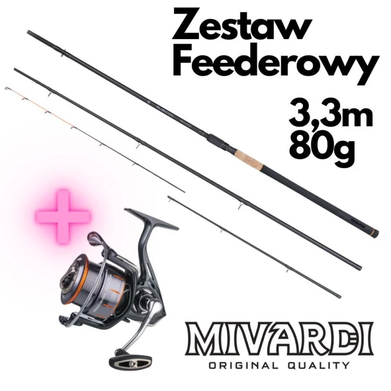 Zestaw Feederowy Mivardi 3,30m 80g + Precision Oferta czasowa