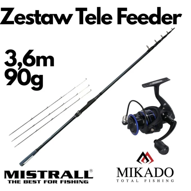 Najlepsza cena Zestaw Telefeeder Mistrall 3,6m 90g + Mikado 5004