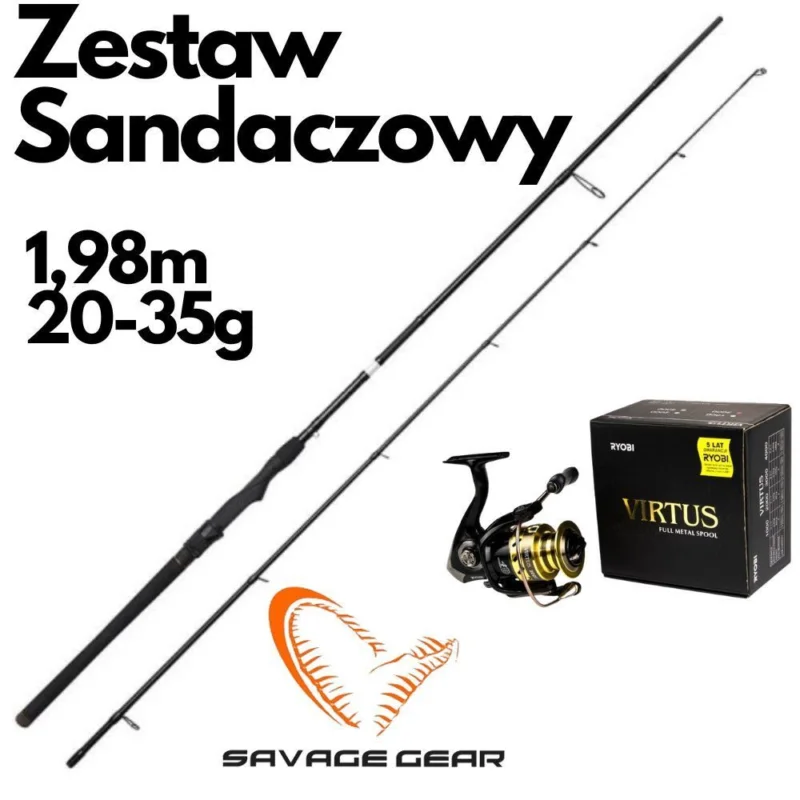Tani Zestaw Sandaczowy Savage 1,98cm 20-35g + 4000