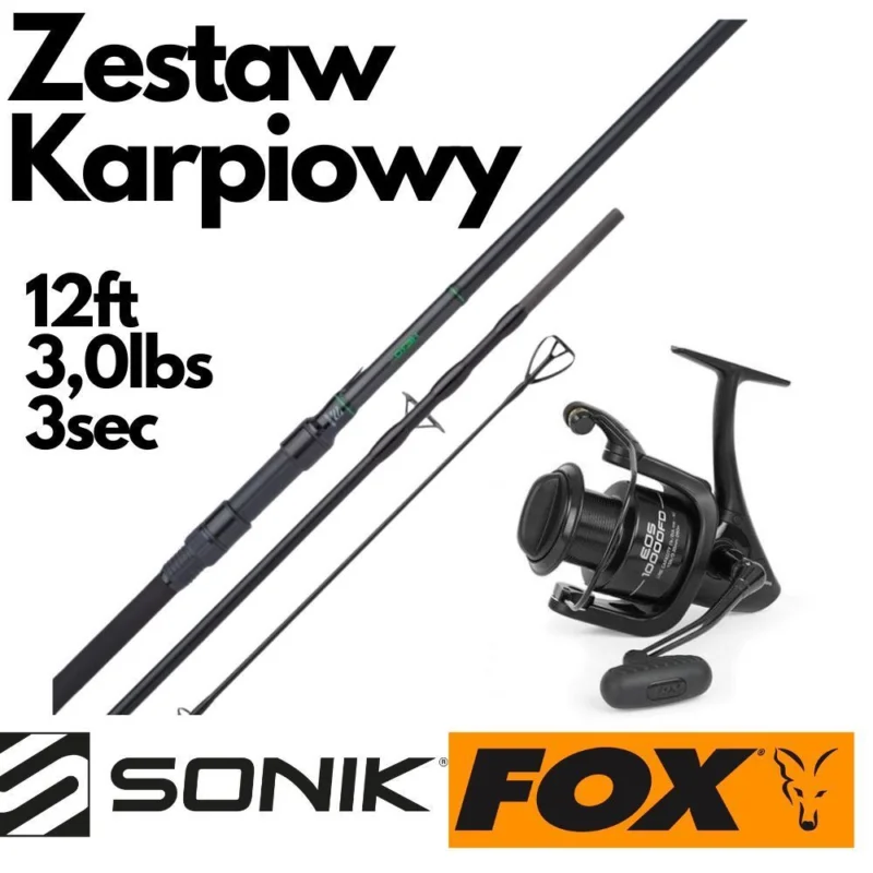 Bestseller Zestaw Karpiowy Herox 3.65m 3.00lb 3pc EOS 10000 FD