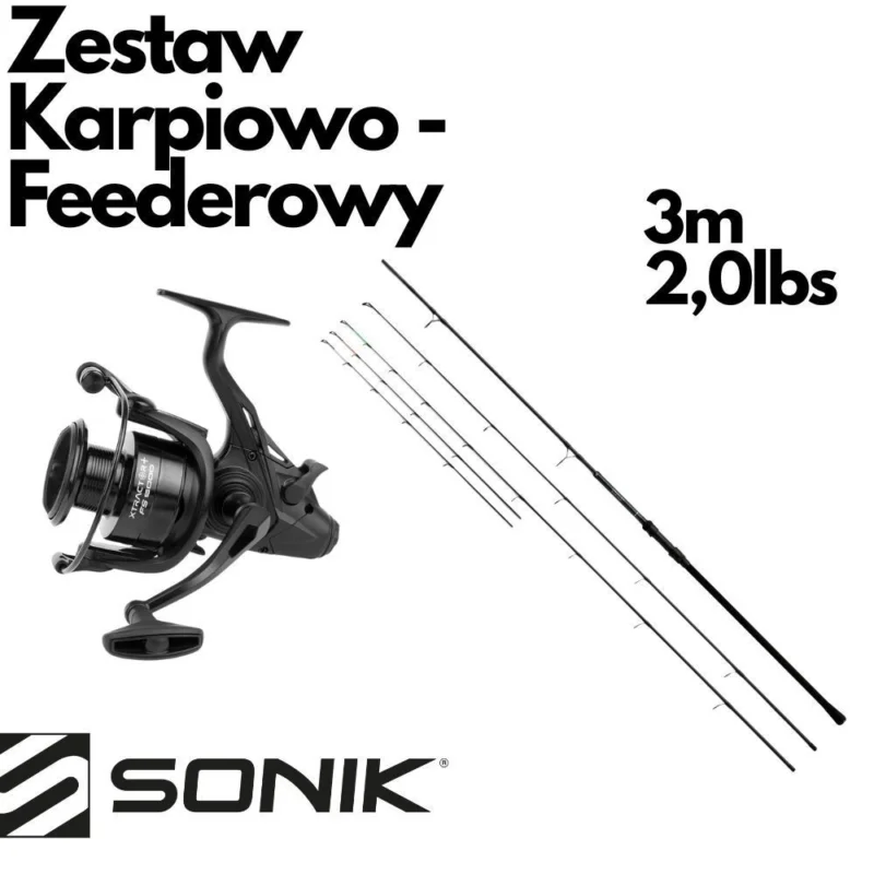 Premium Zestaw Feederowo Karpiowy Sonik XTRACTOR 10ft 2lb FS 5000