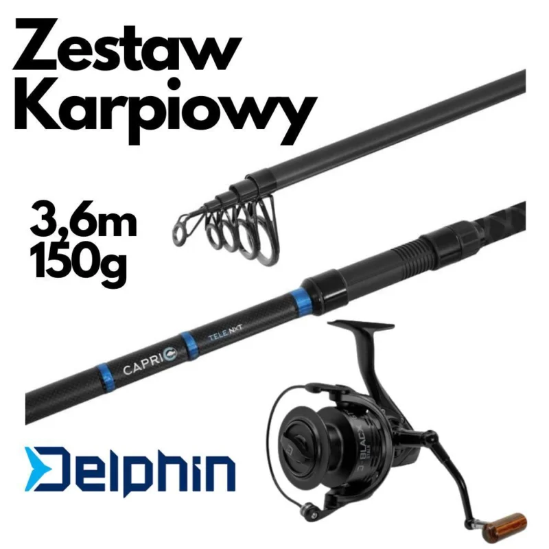 Zestaw Karpiowy Delphin NXT 360cm 150g BLACX 6T Okazja