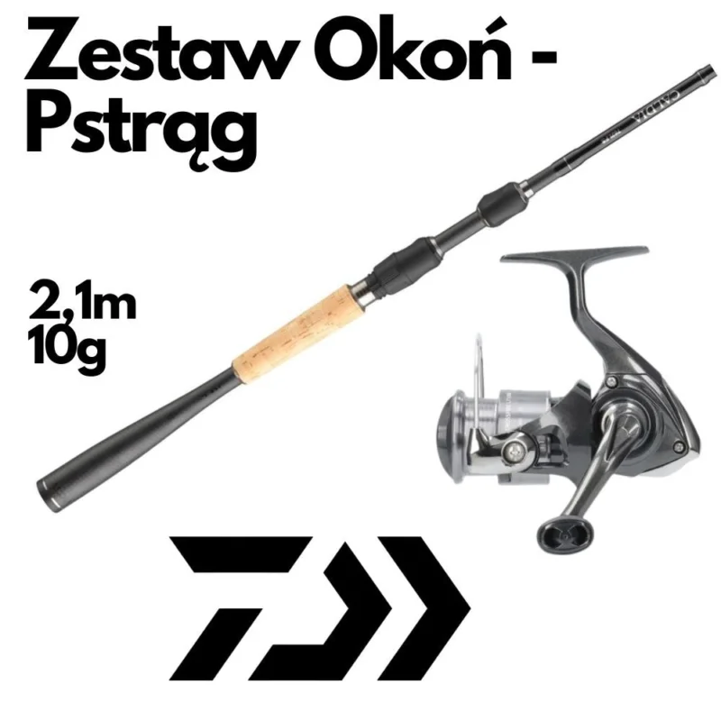 Super okazja Zestaw Spinningowy Daiwa Caldia 2.10m 3-10g LT2000