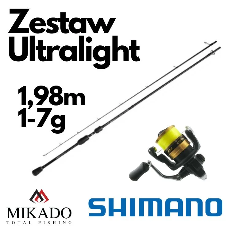 Ostatnia szansa Zestaw Okoniowy 1,98m do 7g Mikado + Shimano