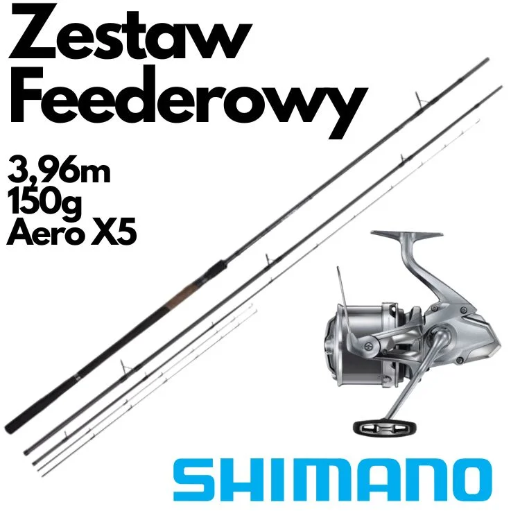 Zestaw Feederowy Shimano Dystans Aero X5 3,96m 150g + Ultegra Competition Popularny