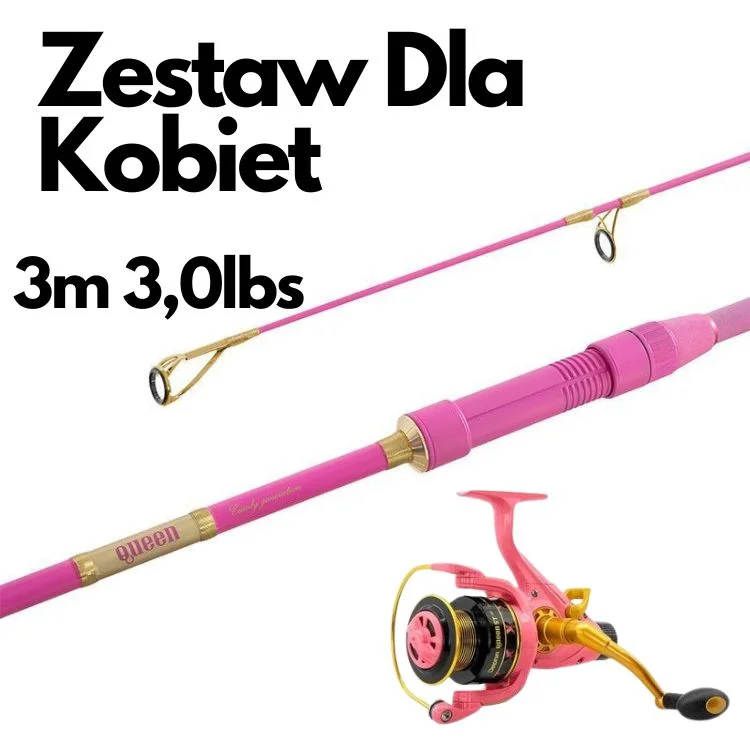 Popularny Zestaw Karpiowy dla kobiet Queen 3m + 6000T