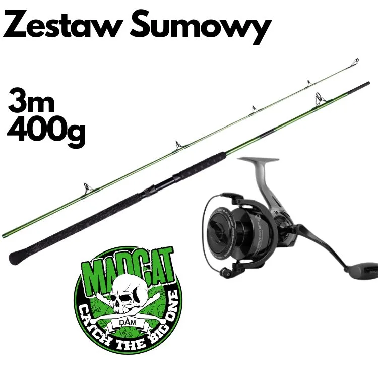 Nie przegap Zestaw Sumowy Madcat 3m 400g + Mamut 12000