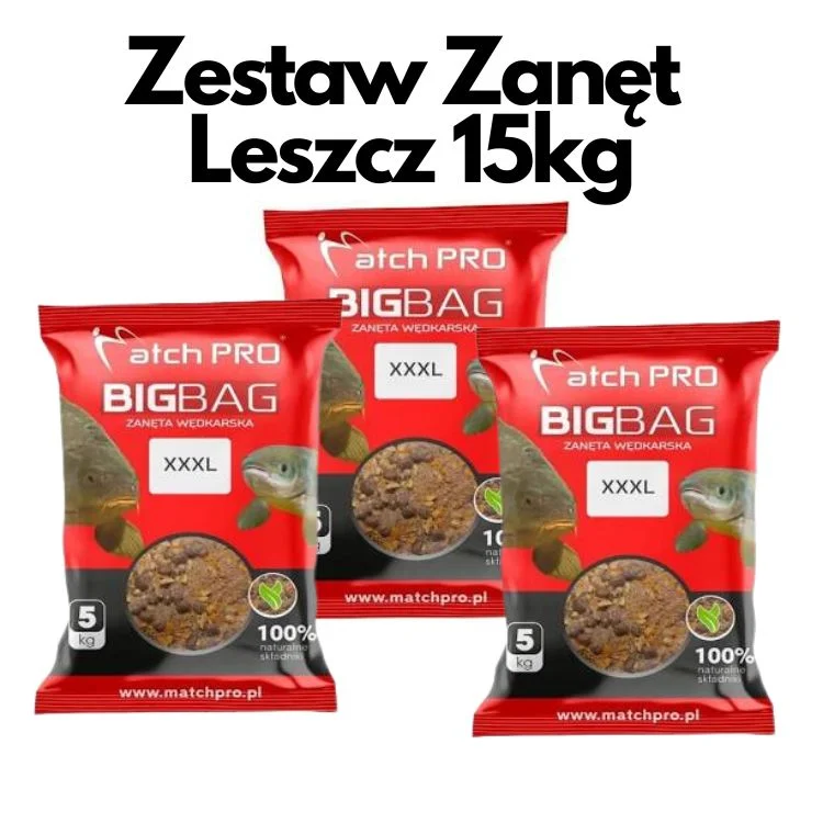 Zestaw Zanęt MatchPro na Leszcza 15kg Ostatnie sztuki