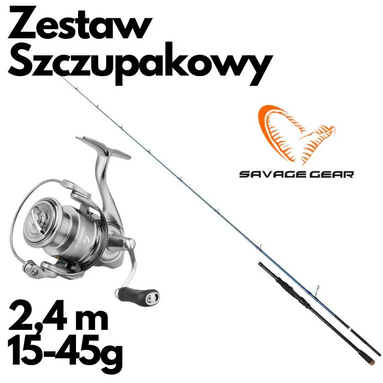 Popularny Zestaw Szczupakowy Savage Sg2 45g + 4000