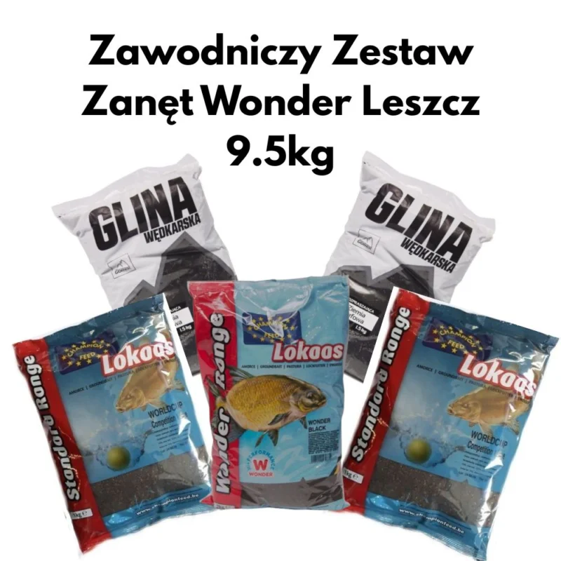 Tylko do końca tygodnia Zawodniczy Zestaw Zanęt Wonder Leszcz 9.5kg