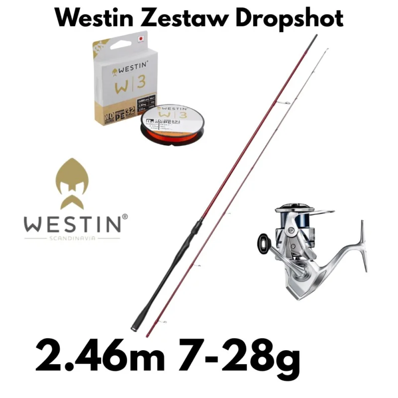 Westin W6 Zestaw Dropshot 2,46m 28g + FM4000 Wyprzedaż
