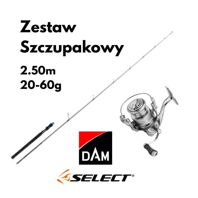 Tylko dziś Zestaw Szczupakowy IMAX Spin 2.50m 20-60g + Select Chrome 4000