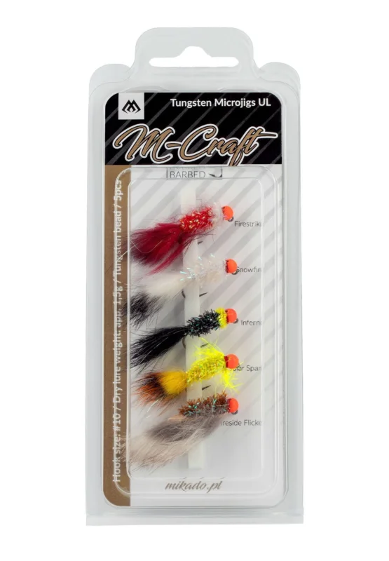Oferta limitowana Zestaw Mikado M-Craft Tungsten Micro Jigs UL #10/1.5g