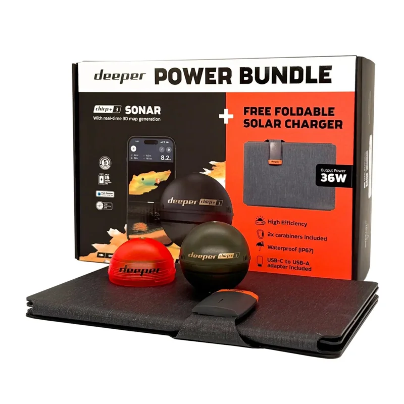 Wyjątkowa oferta Deeper CHIRP+ 3 Power Bundle + Ładowarka solarna