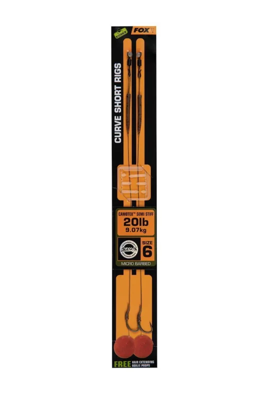 Oferta Przypony Fox Edges Curve Short Camotex Semi Stiff Ready Rigs #6 / 20lb