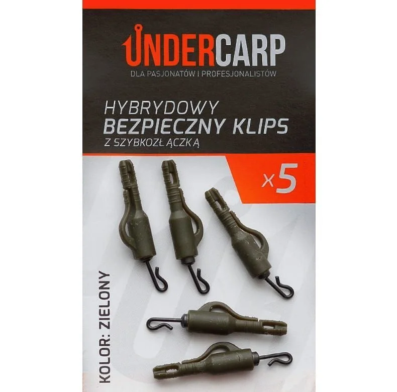 Wyprzedaż Hybrydowy bezpieczny klips z szybkozłączką zielony