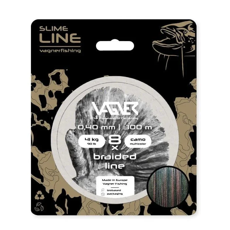 Bestseller Plecionka Vagner Slim Line 8x Camo Multicolor 0.60mm / 300m
