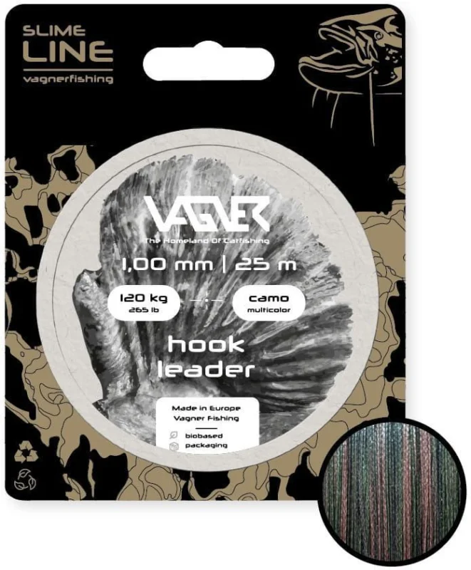 Wybór klientów Plecionka Vagner Hook Leader Camo Multicolor 1.0mm / 25m