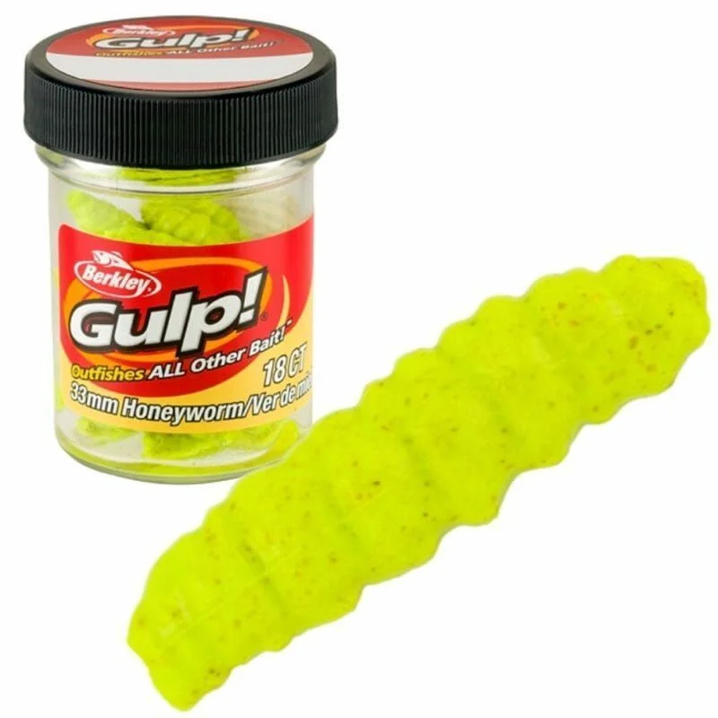 Przynęta Berkley Gulp Honey Worm 3.3cm Chartreuse Ostatnie sztuki