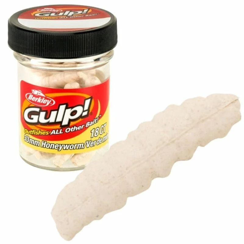 Wysoka jakość Przynęta Berkley Gulp Honey Worm 3.3cm Milky White